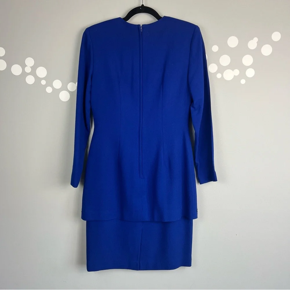 Vintage Talbots Depeche Embroidered Dress Size 4 - Picture 5 of 8
